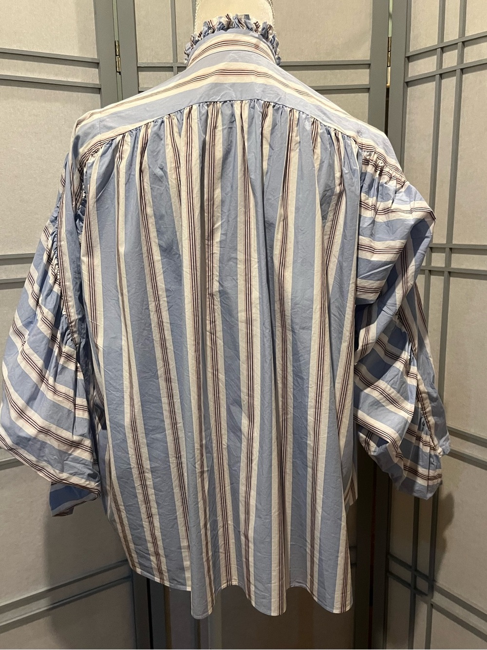 Anthropologie Maje “Lavia” Oversize Ruffle-Collar Blouse Size Fr 1 Small - Picture 6 of 12